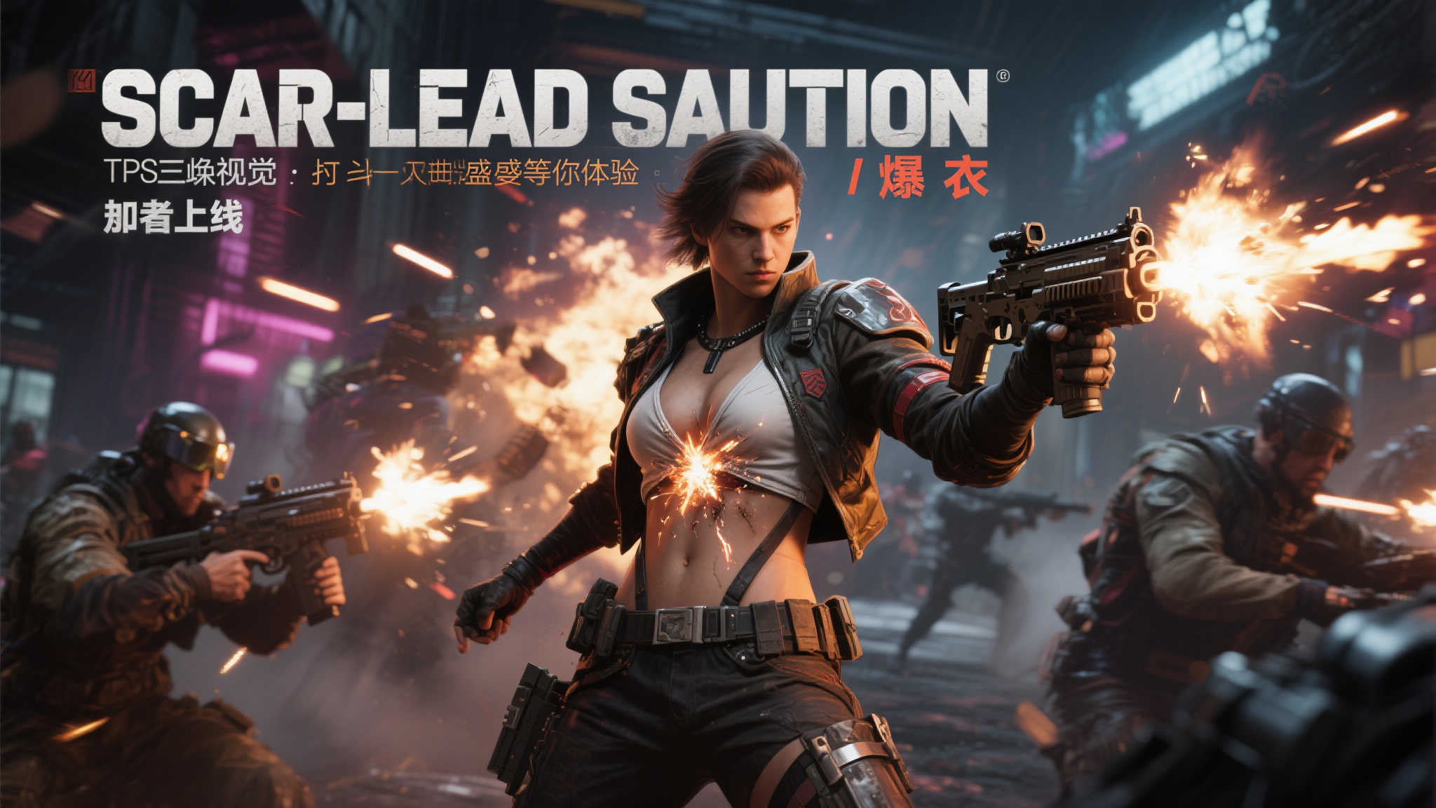 震撼来袭!TPS游戏《Scar-Lead Salvation》即将开启爆衣新体验! 震撼来袭!TPS游戏《Scar-Lead Salvation》即将开启爆衣新体验!